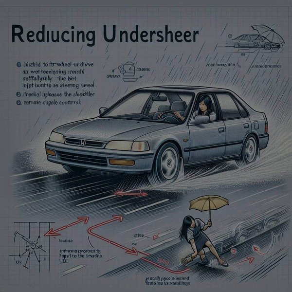 What's the Best Approach to Reducing Understeer in a Front-Wheel Drive Honda Accord?